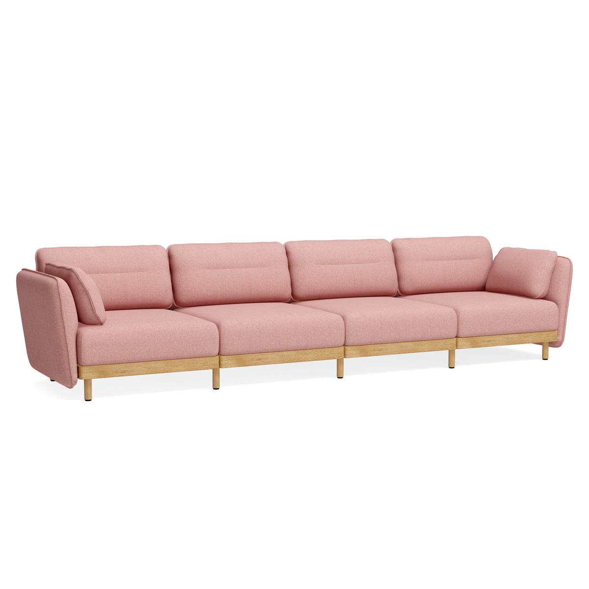 Gemütliches 4-Sitzer Sofa Mio aus Eiche
