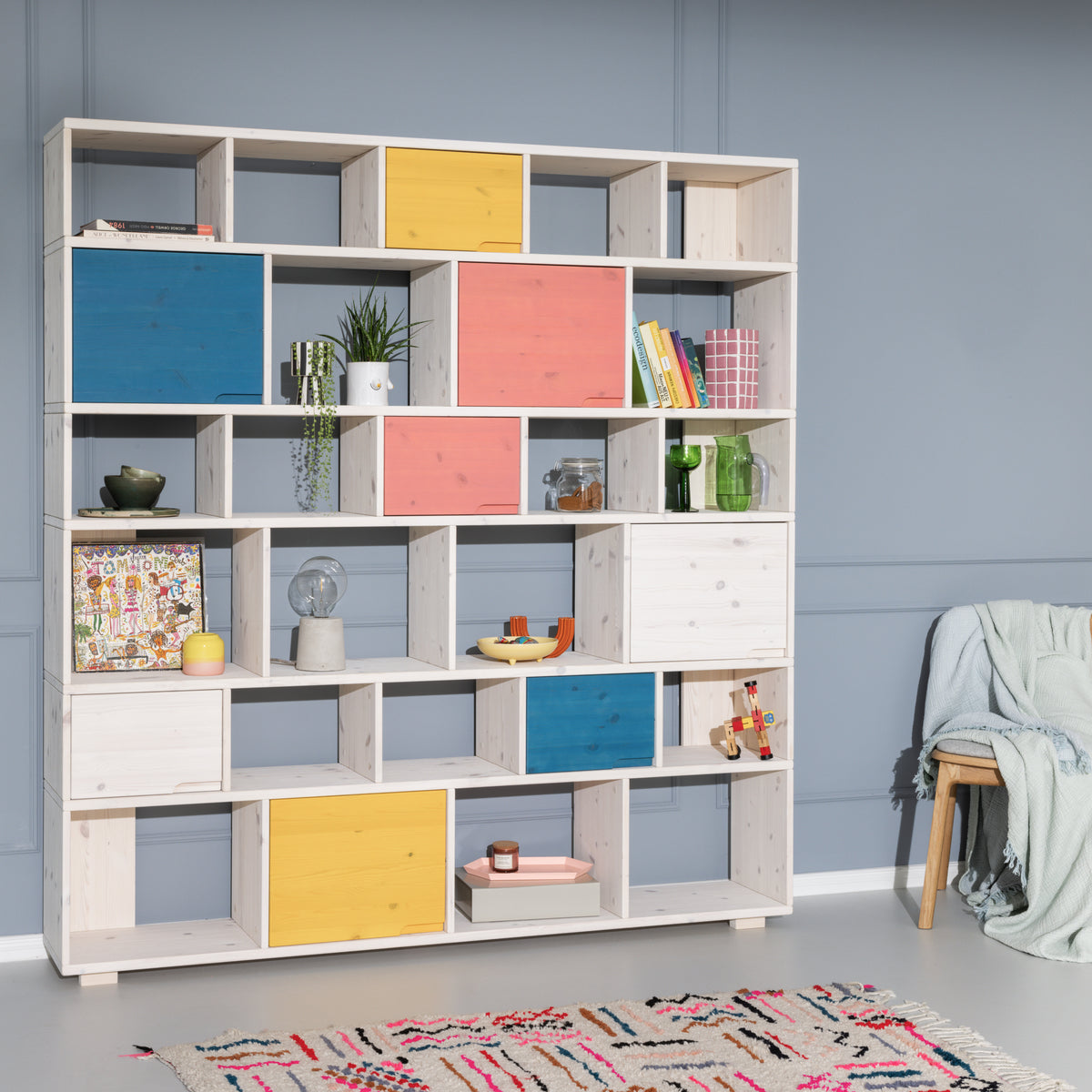 Ökologisches Massivholz Designer Regal 