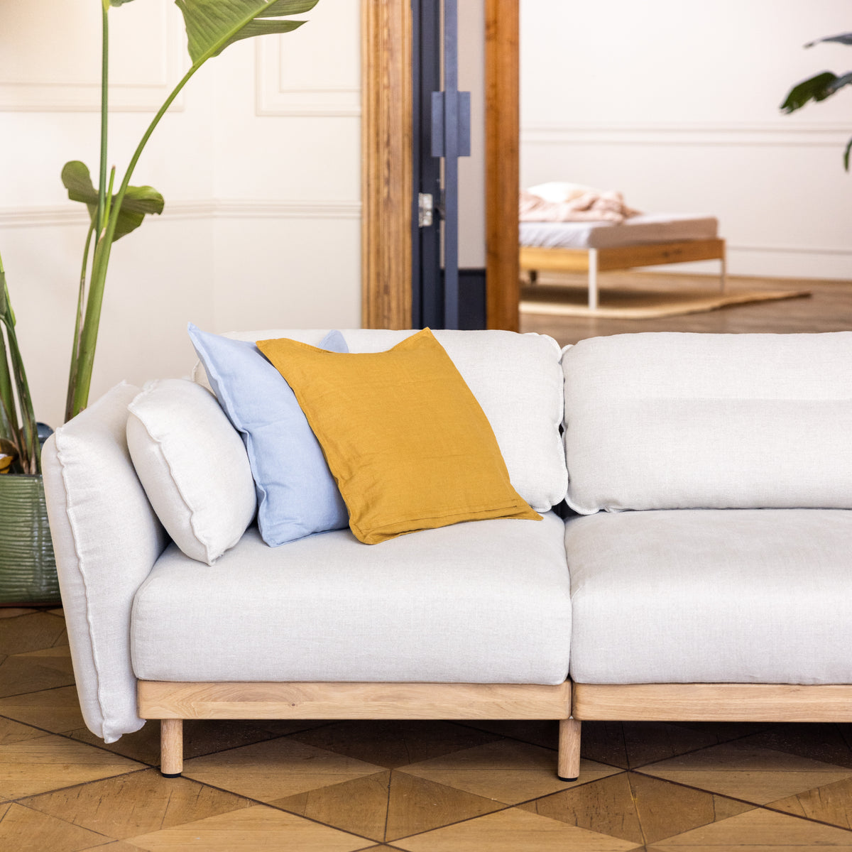Ökologisches Sofa beige