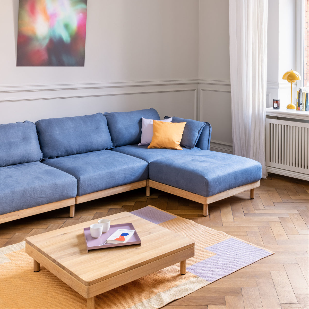 Design Sofa mit Chaiselongue