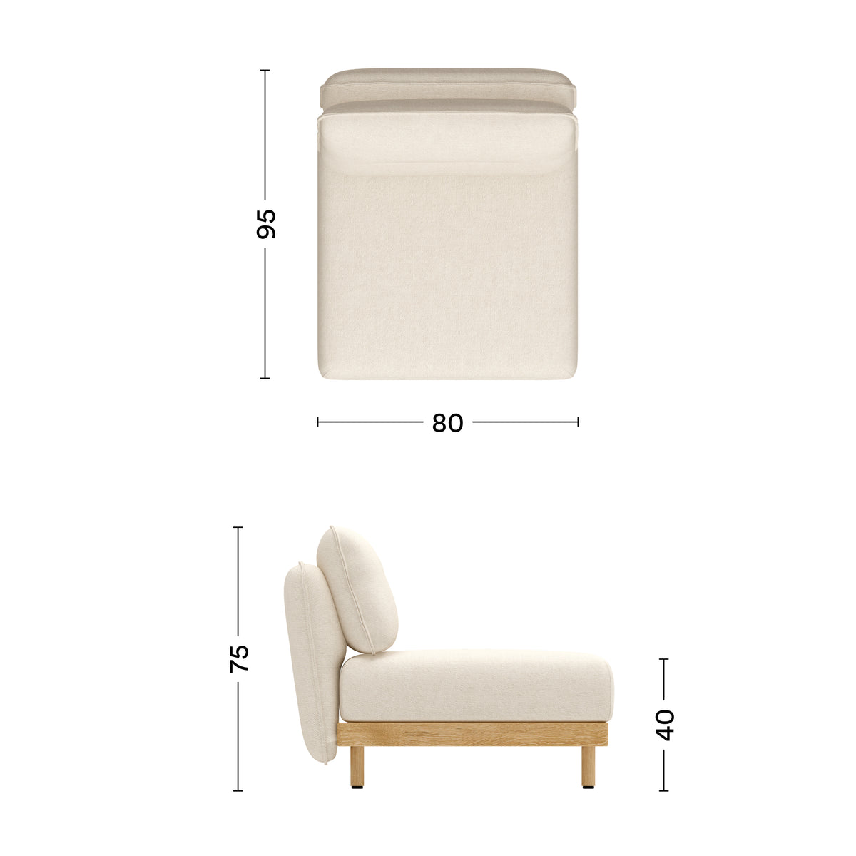 Maße Sessel Mio Basic