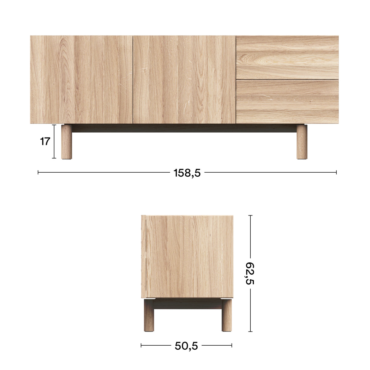 Maße Sideboard Dun M