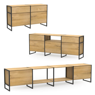 Sideboard systeem Wega zwart