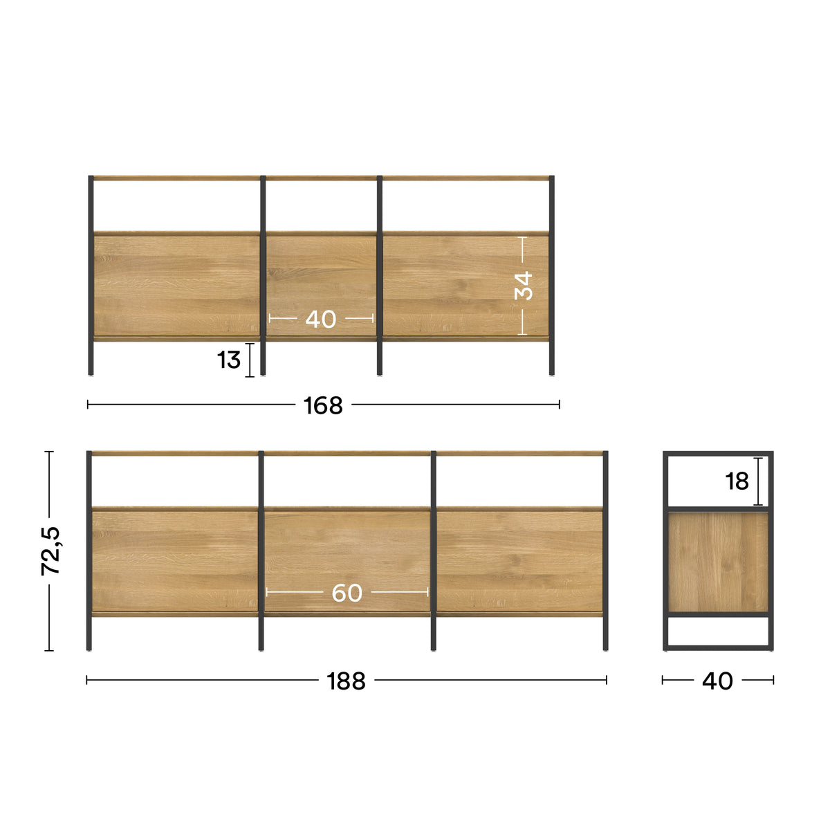 Maße Wega Sideboards